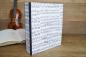 Preview: File folder with music paper and black linen edges